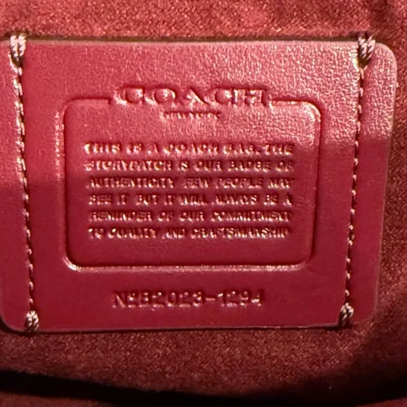 Coach Remi Leather Shoulder Bag With Whipstitch Daisy Appliqué